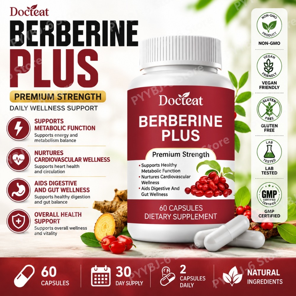 Herbal Wellness Supplement - Berberine Plus Supplement 60 kapsułek Premium