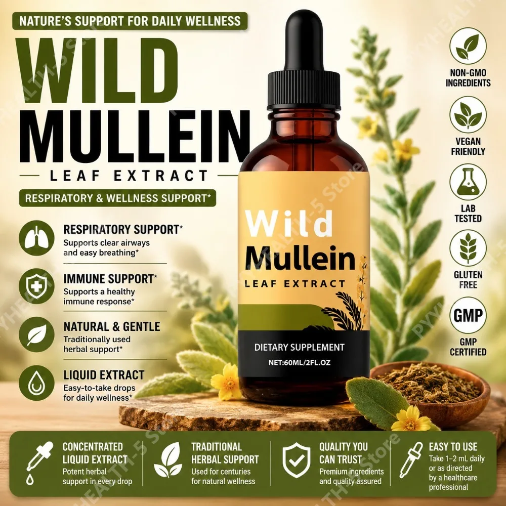 Herbal Wellness Supplement - Krople z liści koziorożca z imbirem,
