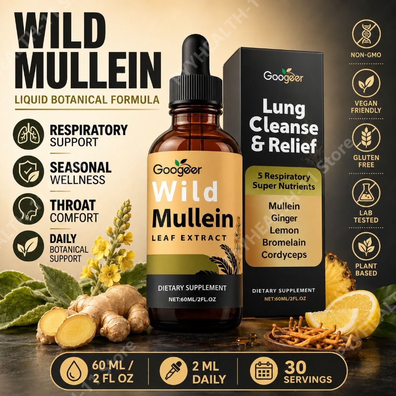 Herbal Wellness Supplement - Mullein Liquid Drops Herbal Blend z