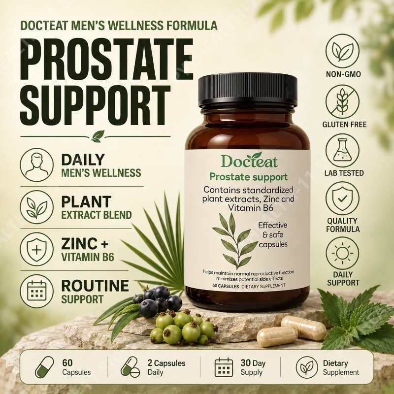 Herbal Wellness Supplement - Kapsułki Saw Palmetto z korzeniem pokrzywy,